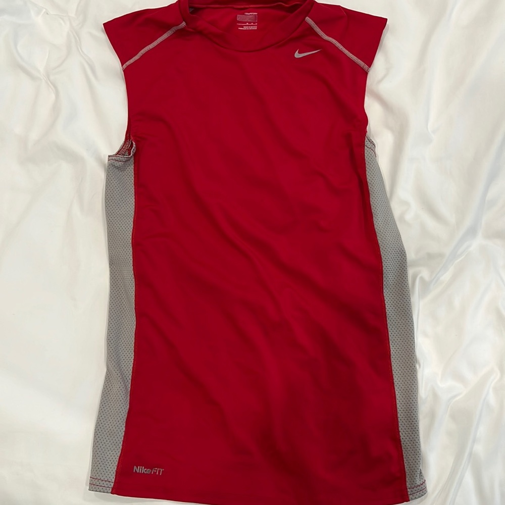 Nike mens dri fit sleeveless mens size medium red